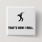 Trombone-Spieler Button (Vorderseite)