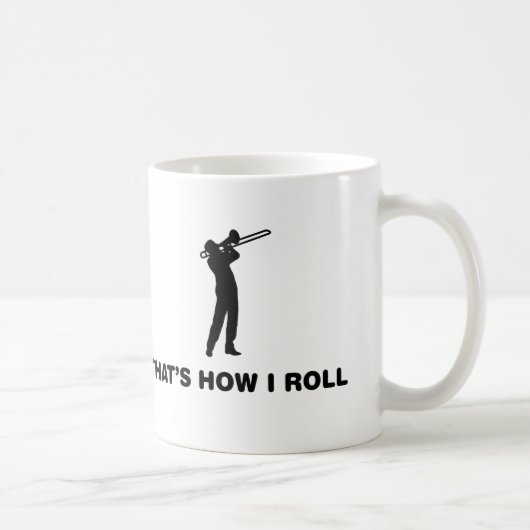 Trombone-Spieler Kaffeetasse (Rechts)