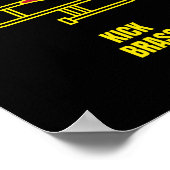 Trombone-Spieler kick brass Poster (Ecke)