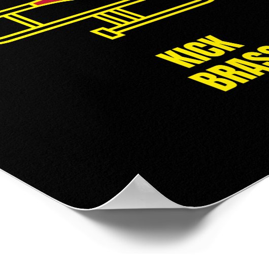 Trombone-Spieler kick brass Poster (Ecke)