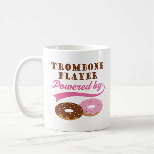 Trombone-Spieler-lustiges Geschenk Kaffeetasse (Links)