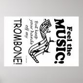 Trombone spürt die Musik Poster (Vorne)
