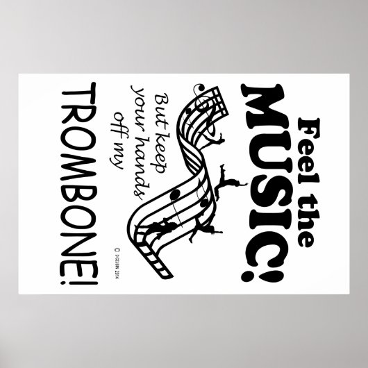 Trombone spürt die Musik Poster (Vorne)