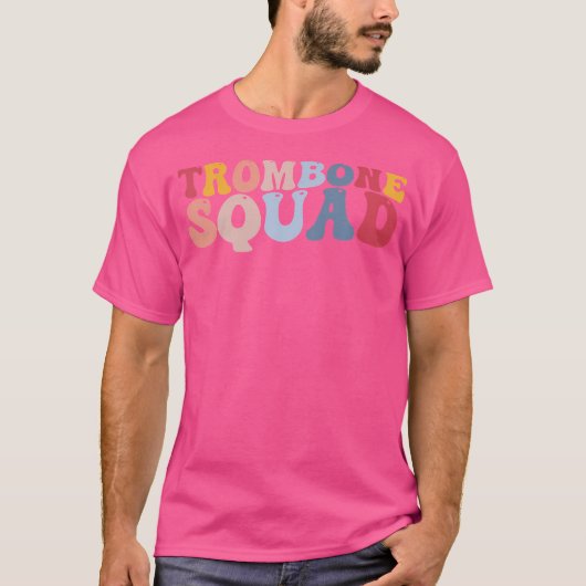 Trombone Squad Trombone Player Jazz Music T-Shirt (Vorderseite)