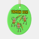 Trombone-Steine Keramik Ornament (Rechts)