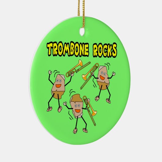 Trombone-Steine Keramik Ornament (Rechts)