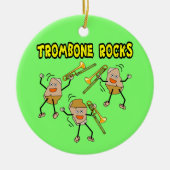 Trombone-Steine Keramik Ornament (Vorne)