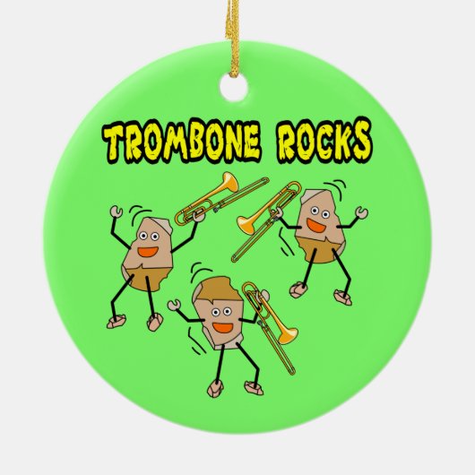 Trombone-Steine Keramik Ornament (Hinten)