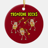 Trombone-Steine Keramik Ornament (Vorne)