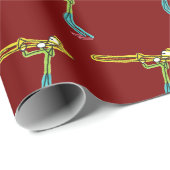 Trombone Stickman Geschenkpapier (Rolleneckpunkt)