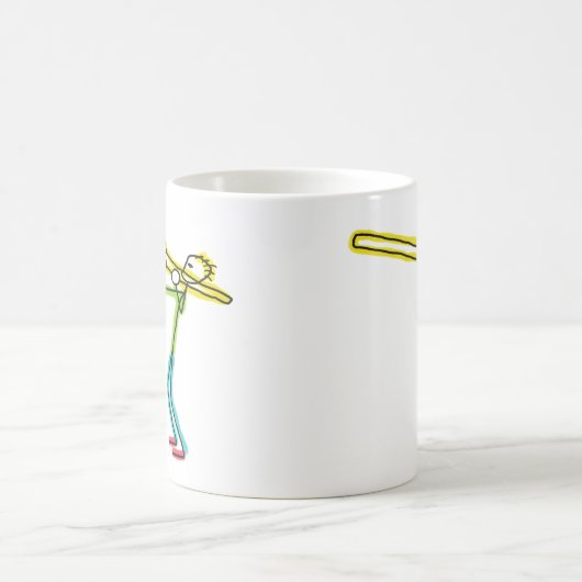 Trombone Stickman Kaffeetasse (Mittel)
