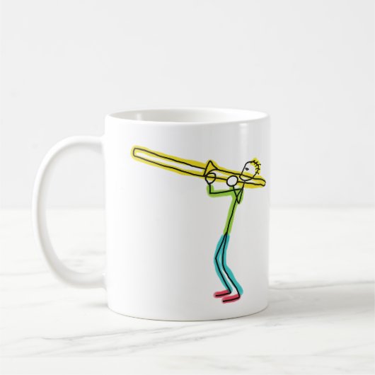 Trombone Stickman Kaffeetasse (Links)