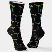 Trombone Stickman Socken (Gewinkelt)