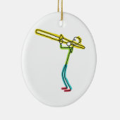 Trombone Stockmann Keramik Ornament (Rechts)