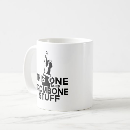Trombone Stuff - Funny Trombone Music Kaffeetasse (Vorderseite Links)