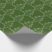 Trombone Text Weihnachtsbaum Geschenkpapier (Ecke)