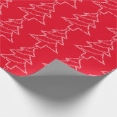 Trombone Text Weihnachtsbaum Geschenkpapier (Ecke)