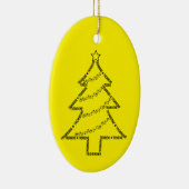 Trombone Text Weihnachtsbaum Keramik Ornament (Rechts)