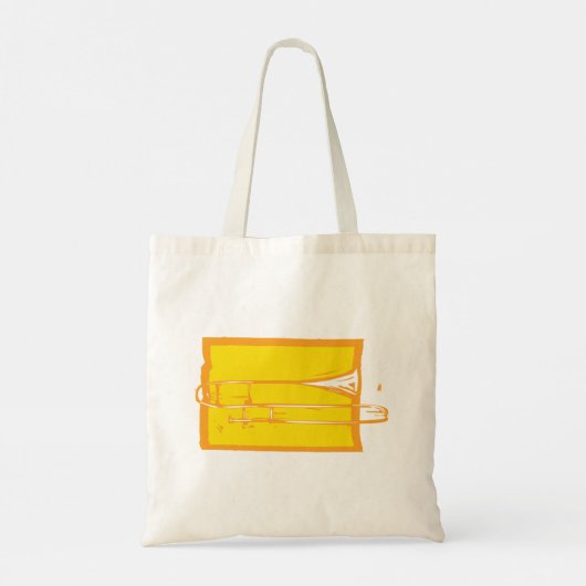 Trombone Tote Bag Tragetasche (Rückseite)