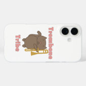 Trombone Tribe Cute Cat Musician Pink Case-Mate iPhone Hülle (Rückseite (Horizontal))