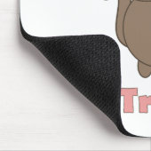 Trombone Tribe Kawaii Katze Rosa Buchstaben Mousepad (Ecke)