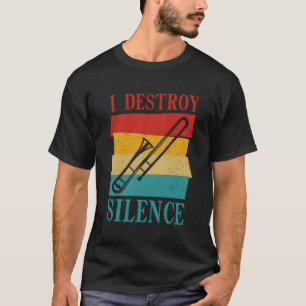 Trombone Trombonist Spieler Marching Band Musiker T-Shirt