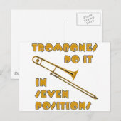 Trombone tun es an 7 Stellen Postkarte (Vorne/Hinten)