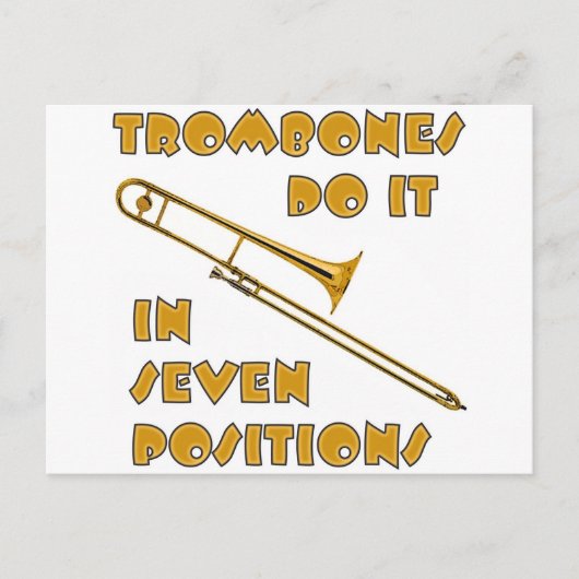 Trombone tun es an 7 Stellen Postkarte (Vorderseite)
