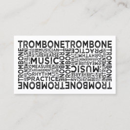 Trombone-Typografie Visitenkarte