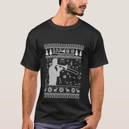 Trombone Uggli Christmas Shirt Funny Band (Vorderseite)
