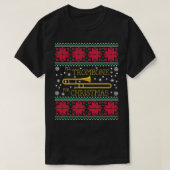 Trombone Ugi Weihnachts Sweater Marching Band Chri T-Shirt (Design vorne)