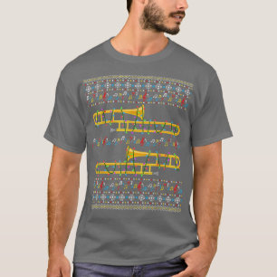Trombone Ugy Weihnachten Sweater Christmas Lights T-Shirt
