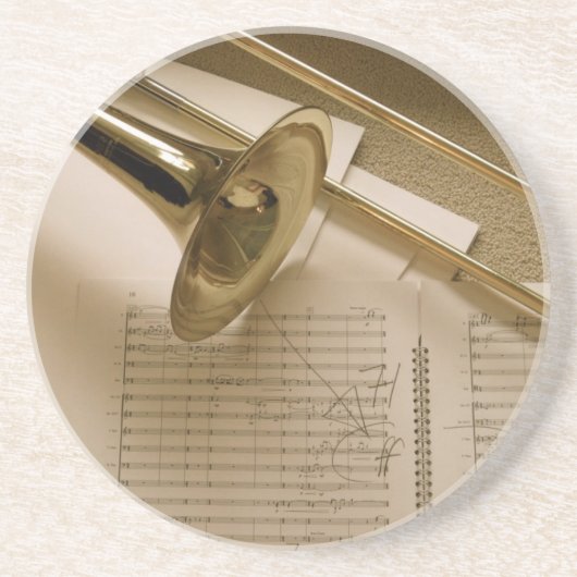 Trombone-Untersetzer Getränkeuntersetzer (Vorne)