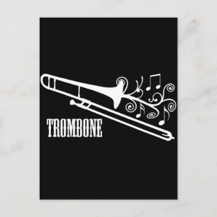 Trombone-Vektor-Design Postkarte