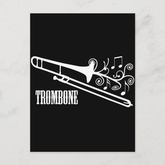 Trombone-Vektor-Design Postkarte (Vorderseite)
