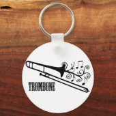 Trombone-Vektor-Design Schlüsselanhänger (Vorderseite)