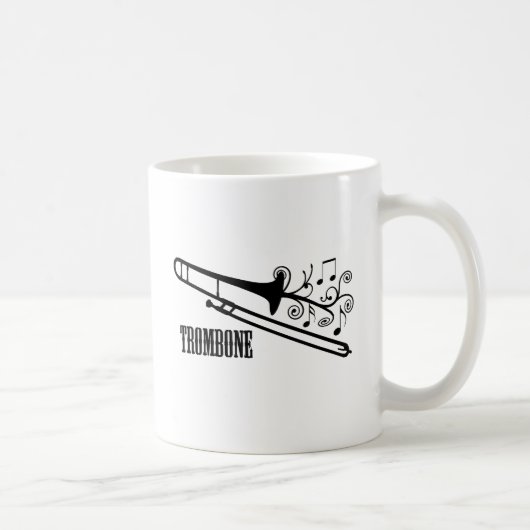 Trombone-vektorentwurf Kaffeetasse (Rechts)