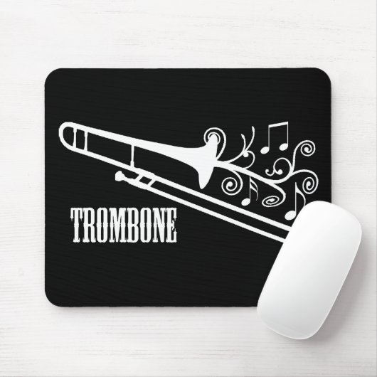 Trombone-vektorentwurf Mousepad (Mit Mouse)