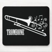 Trombone-vektorentwurf Mousepad (Vorne)
