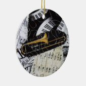 Trombone-Verzierung Keramik Ornament (Rechts)