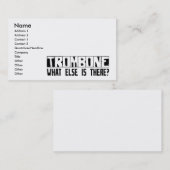 Trombone, was sonst dort ist? visitenkarte (Vorne/Hinten)