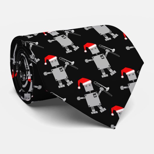Trombone-Weihnachtsmannmütze Krawatte (Gerollt)