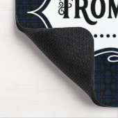 Trombone-Weiße Emblem Mousepad (Ecke)