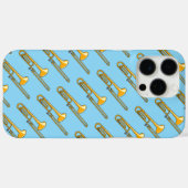 Trombone-Zeichnend Case-Mate iPhone Hülle (Rückseite (Horizontal))