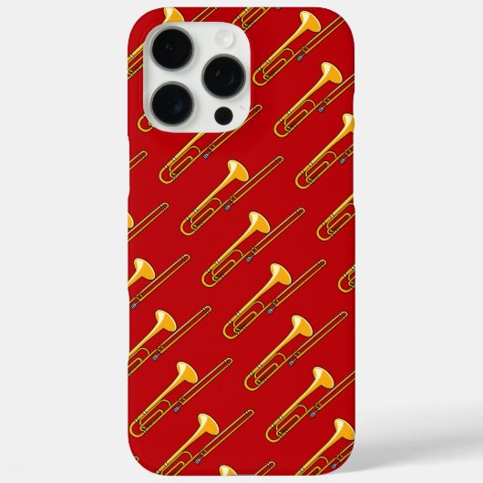 Trombone-Zeichnend Case-Mate iPhone Hülle (Rückseite)