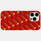 Trombone-Zeichnend Case-Mate iPhone Hülle (Rückseite (Horizontal))
