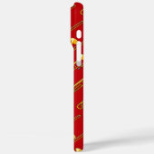 Trombone-Zeichnend Case-Mate iPhone Hülle (Rückseite / Links)