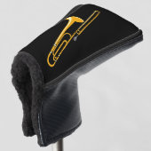 Trombone-Zeichnend Golf Headcover (3/4 Vorderseite)