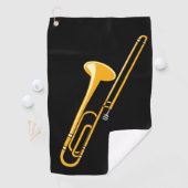Trombone-Zeichnend Golfhandtuch (Insitu)