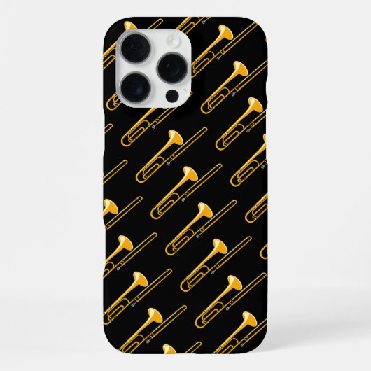 Trombone-Zeichnend iPhone Hülle (Rückseite)